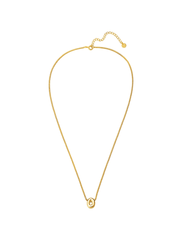 Glanzstücke München Kette Buchstabe O aus Sterling Silber in gelbgold