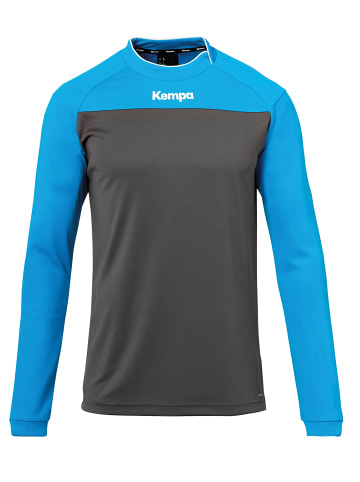 Kempa Longsleeve PRIME LANGARMSHIRT in anthra/kempablau