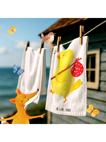 Mr. & Mrs. Panda Handtuch Klein Küken Wander ohne Spruch in Weiß