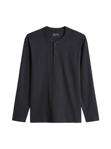 Marc O'Polo DfC Henley-Longsleeve regular in Dark Navy