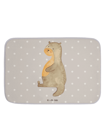 Mr. & Mrs. Panda Badteppich Otter Bauch ohne Spruch in Grau Pastell