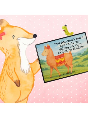 Mr. & Mrs. Panda schreibtischunterlage Alpaka Stolz Design mit S... in Weiß