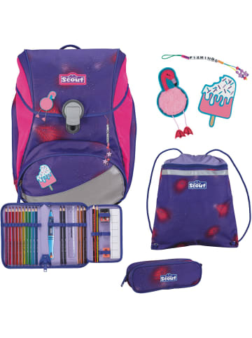 Scout Alpha Schulranzen-Set 4-tlg. DIN Summer in lila