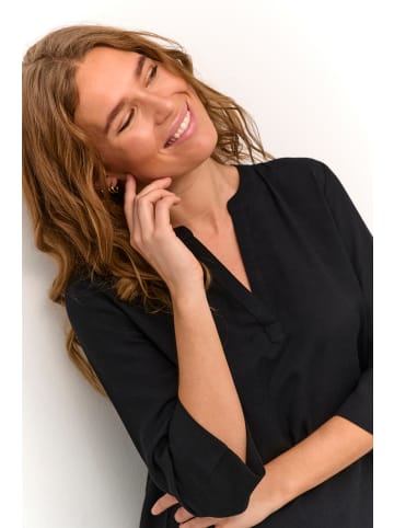 Kaffe Langarm-Bluse KAthea Regular fit in Black Deep