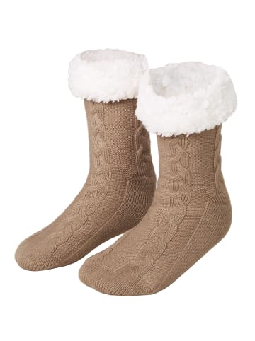 tectake Flauschsocken, Dickes Innenfutter und breiter Rand aus Plüsch