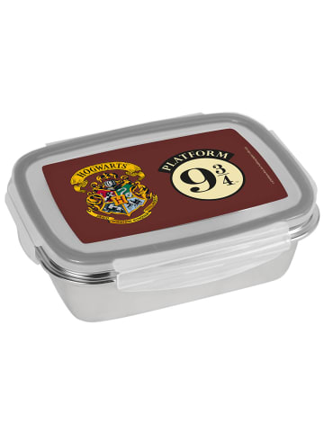 Geda Labels Brotdose Harry Potter 9 3/4 und Wappen in Bordeaux - 850 ml