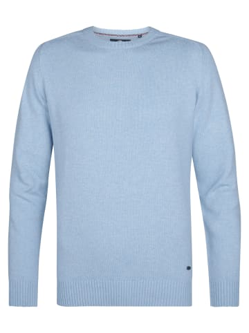 Petrol Industries Basic Pullover mit Rundhalsausschnitt Minocqua in Blau
