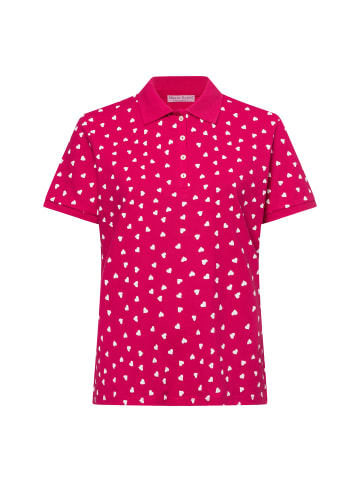 Marie Lund Poloshirt in pink weiß - 0002