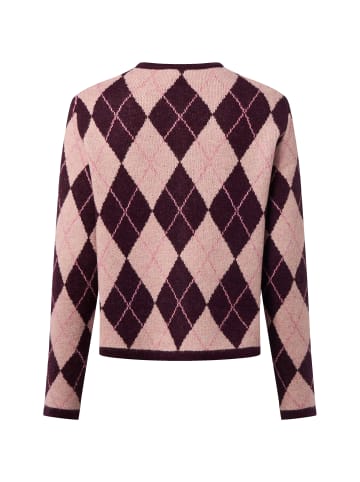 More & More Strickjacke in altrosa aubergine - 0001