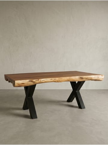 KADIMA DESIGN Esszimmertisch 200 x 100 x 77 cm Landhaus-Stil Voll-Holz,