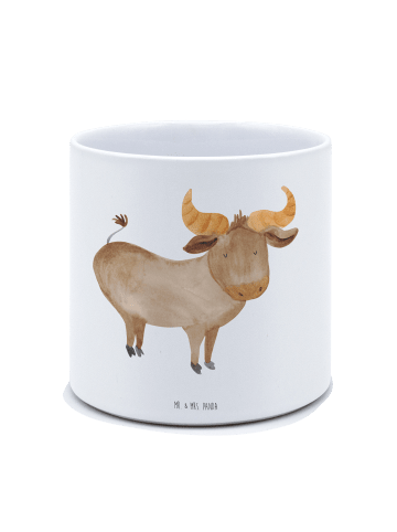 Mr. & Mrs. Panda Pflanzkübel Groß Sternzeichen Stier ohne Spruch in Weiß