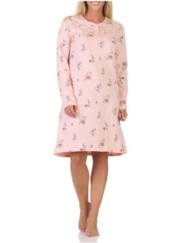 NORMANN Normann Damen Nachthemd fraulich in floralem Design - 88165 in türkis