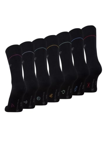 Tom Tailor 7er Pack Basicsocks in Geschenkbox in black