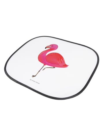 Mr. & Mrs. Panda Auto Sonnenblende Flamingo Classic ohne Spruch in Weiß