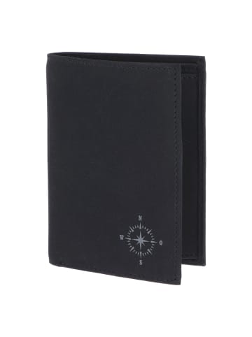 oxmox New Cryptan Geldbörse RFID Schutz 13 cm in schwarz-windrose 2.0grey