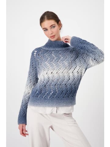 monari Pullover in smokey blue gemustert