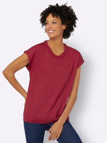WITT WEIDEN Rundhalsshirt in kirsche