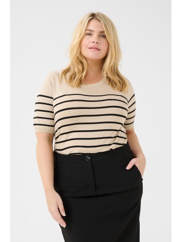 KAFFE curve Strickpullover KClizzy in Feather Gray Mel./Black