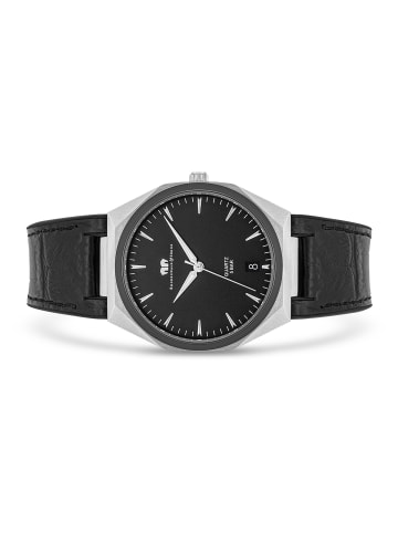 Rhodenwald & Söhne Uhr Cooledge aus Echtleder/Silikon in schwarz