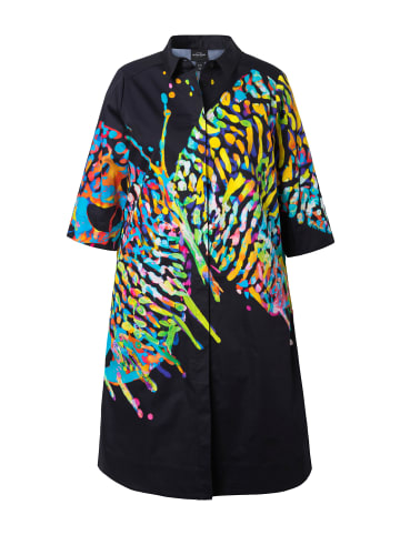 Ulla Popken Midikleid in schwarz