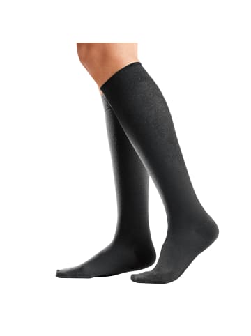 Kunert Baumwolle Stützkniestrümpfe 1 Paar Fly & Care in anthrazit meliert