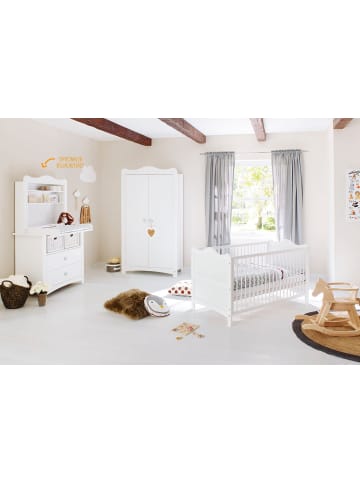 Pinolino Kinderzimmer-Set Florentina breit inkl. breitem Regalaufsatz, 4-tlg.