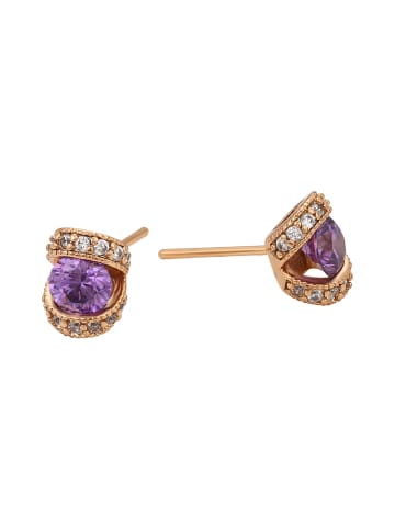 gaya Women Earrings in Rose Gold Violet