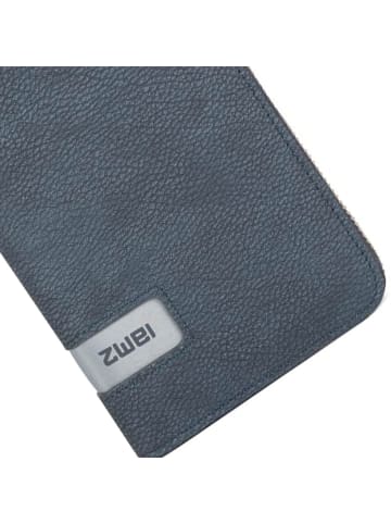 Mademoiselle Geldbörse 20 cm nubuk blue