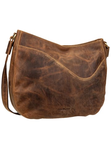 Greenburry Handtasche Vintage Wave Hobo in Sattelbraun