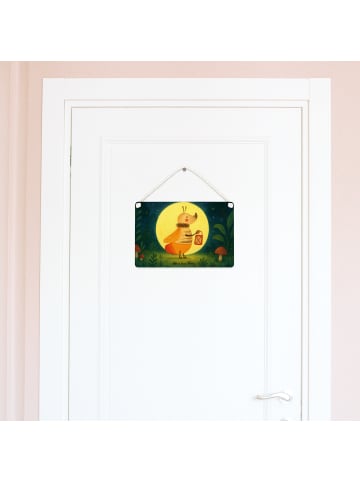 Mr. & Mrs. Panda Schild Glühwürmchen Design ohne Spruch in Weiß