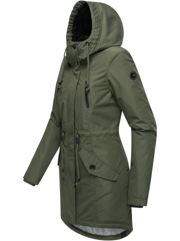 ragwear Wintermantel Elsien in Dark Olive