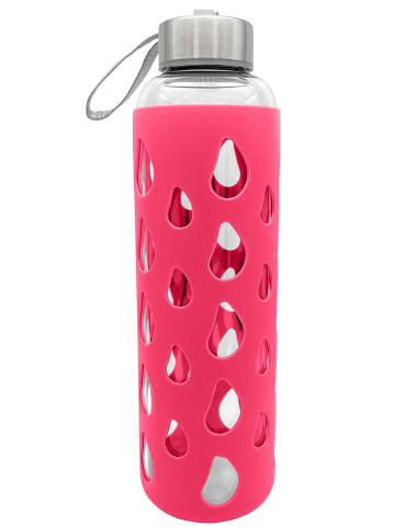 Geda Labels Trinkflasche Silikon in Pink - 500ml
