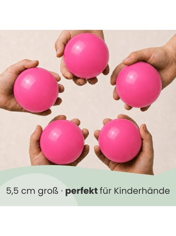 LittleTom 50x Bällebadbälle Mila 5,5 cm in pink