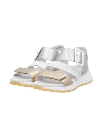 rieker Reply-Sandalen aus Leder mit Keilabsatz Gold