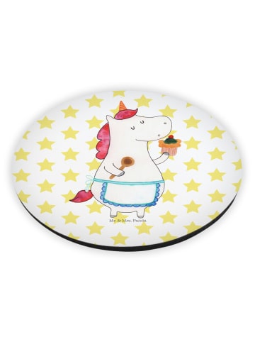 Mr. & Mrs. Panda Kühlschrankmagnet Einhorn Küche ohne Spruch in Weiß