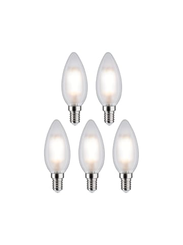 paulmann LED 5er Pack Kerze 470lm 2700K matt E14 230V F