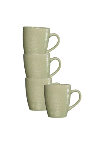 Ritzenhoff & Breker 4er Set Henkelbecher Floris 350 ml in Grün