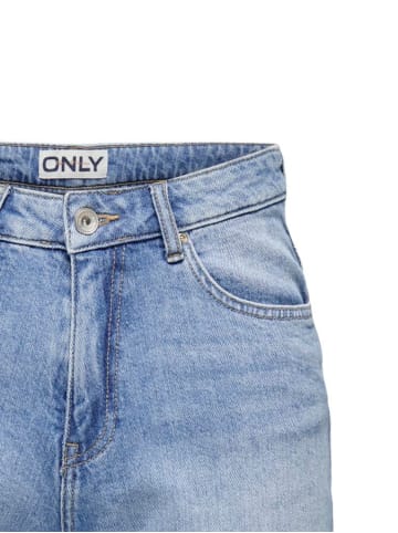 ONLY Shorts Denim Bermudas High Waist in Hellblau