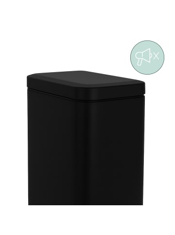 relaxdays Mülleimer in Schwarz - 5 l