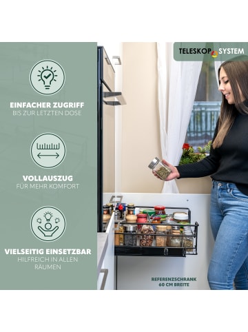 bremermann Teleskopschubladen ca. 25,5-27 x 14 x 44 cm (B/H/T)