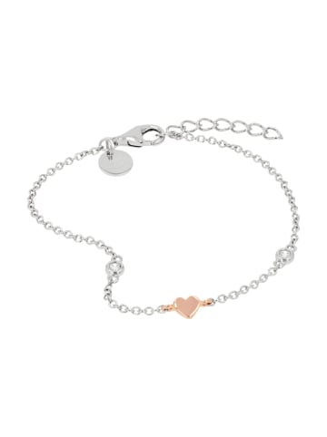 Tom Tailor Armband Silber 925, rhodiniert+rosévergoldet in silber