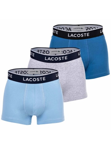 Lacoste Boxershort 3er Pack in Blau/Grau