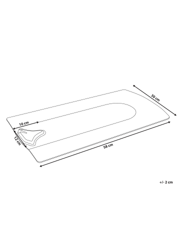 Beliani 2er-Set Wasserbett Heizelement CALESCO in Grau