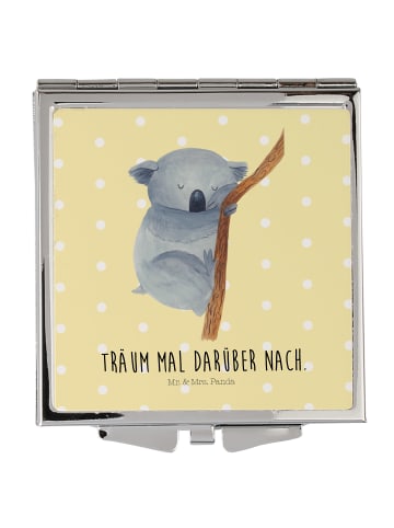 Mr. & Mrs. Panda Kleiner Spiegel Koalabär mit Spruch in Gelb Pastell