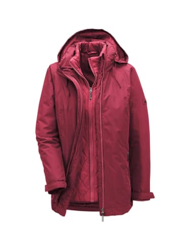 GOLDNER 3 in 1-Jacke in winterrot / merlot