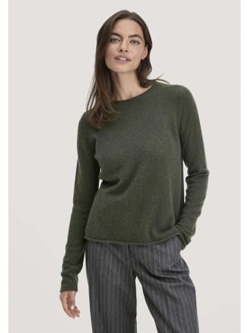 Hessnatur Strick Pullover Regular in tannengrün