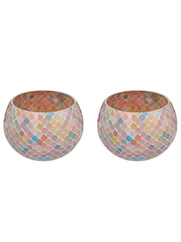 Butlers Windlicht PASTEL LIGHTS 2er-Set in Multicolor