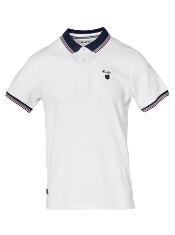 KOROSHI Kurzarm-Polo in weiß