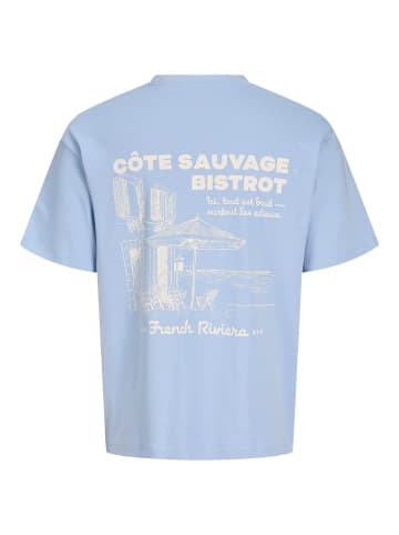 JACK & JONES PLUS T-shirt in Chambray Blue