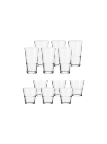 LEONARDO 12er Set Trinkgläser EVENT transparent in transparent